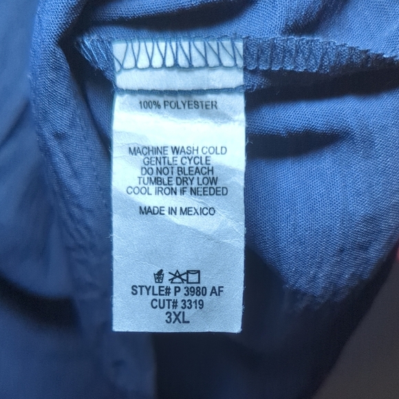 Chicsoul Lightweight Navy Blue Shorts with Drawstring Waist Women's Size 3XL - Picture 3 of 4